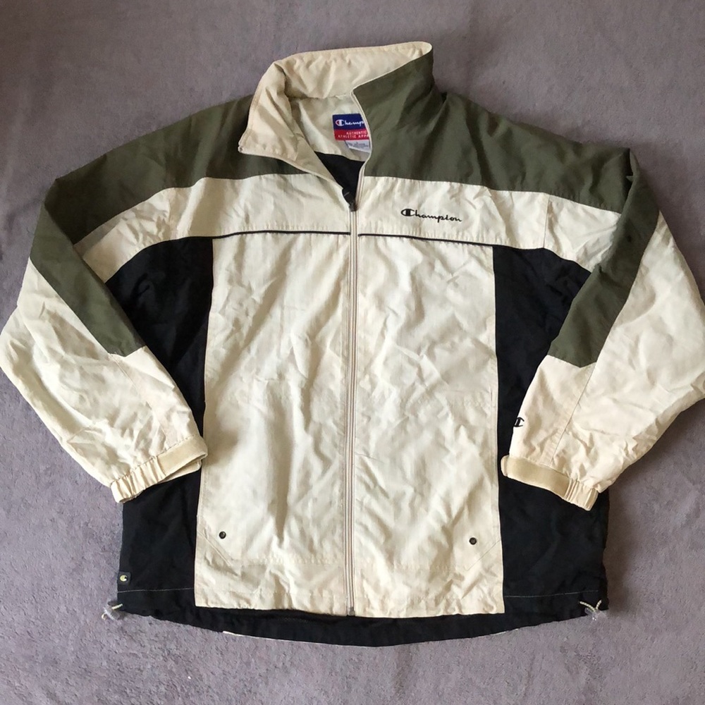 Champion Vintage Lightweight Jacket Beige Green